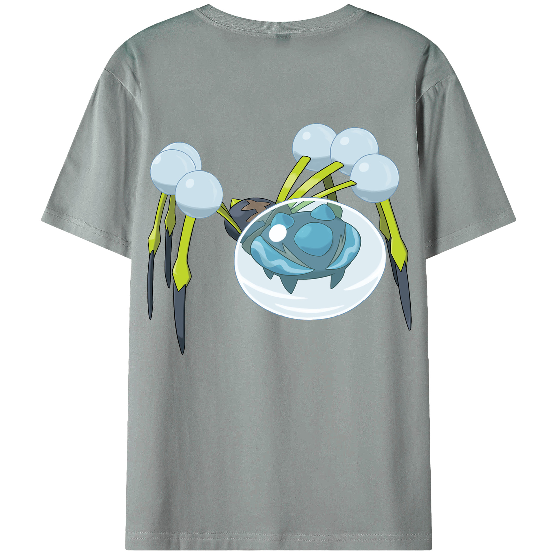 （画像用） ポケットモンスター Pokémon 綿100％ メンズ半袖Tシャツ（バックプリント） 通気性
